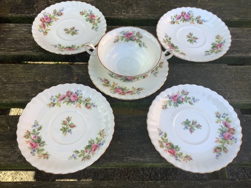 Royal albert moss rose saucers - royal,
