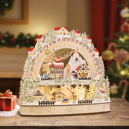 Wooden led advent christmas - led,