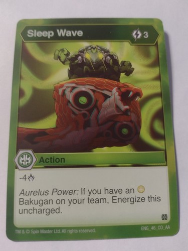 Bakugan spin master card - master,