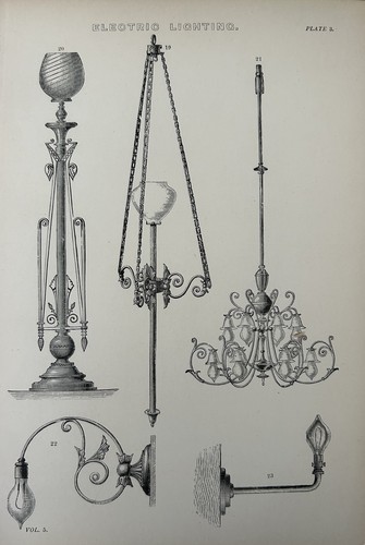 Antique print electric - print,