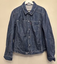 Levis Jacket Mens Large Blue 70100 Engineered Denim Trucker Jacket Western