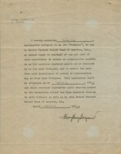 HUMPHREY "BOGIE" BOGART - DOCUMENT SIGNED 03/02/1938