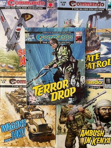 Commando comics job lot - x5,
