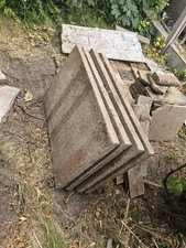Reclaimed Used Concrete Paving Slabs Flags 50x 600x900,  2" 2ftx 3ft