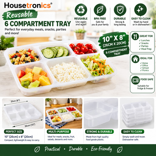 Compartment plastic food - 6,