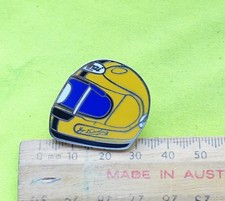 Joey Dunlop #3 Isle of Man UGP Helmet Motorcycle bike enamel badge lapel pin