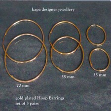 Set pairs 22ct gold - of, 3