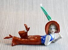 ART DECO GERMAN STYLE PORCELAIN BATHING BEAUTY FIGURE