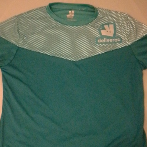 Deliveroo men green polka - deliveroo,