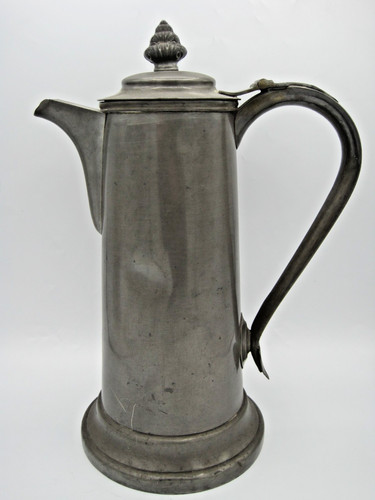 Pewter lidded flagon - lidded, flagon.