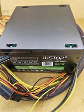 JUSTOP 600W PSU Black ATX Power Supply With Fan
