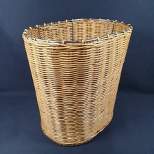 Vintage Wire Rimmed Rattan