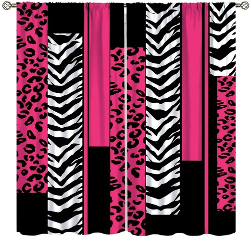 Leopard zebra curtains for - zebra,
