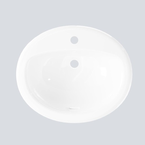 Semi recessed round - semi‑recessed,