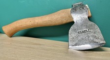 Vintage  Elwell Axe/hatchet On Solid Oak Handle