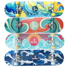 RIDGE 32" X 8" DOUBLE KICK MAPLE CONCAVE BOARD (Excellent Condition) 