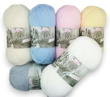 Cherished Baby 4 Ply King Cole Soft Pastels  Knitting Wool Yarn 100g Ball
