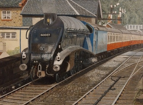 Sir nigel gresley oil painting - sir,