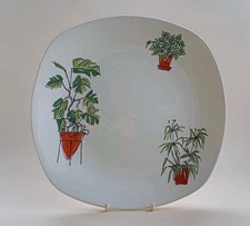 Vintage 50's Midwinter Plant Life 25.5 cm plate. Conran, plants. Low price. vgc