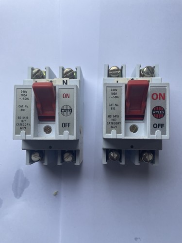 Wylex 810 100a double - double, pole