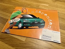 PEUGEOT 106 Independence Sales Brochure 2000