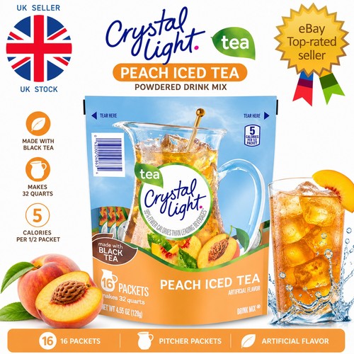Crystal light peach iced - peach, tea