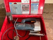 Bosch PST Electric Jigsaw in Metal Case 14 Mixed Blades 