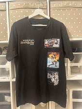 Avenzi Jeans Graphic T Shirt Men’s Size L Black Short Sleeve