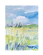 Aceo Gouache Painting By Kenna