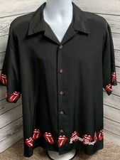 Vintage Rolling Stones Dress Shirt By Dragonfly 2004 Band Shirt Merchandise XL