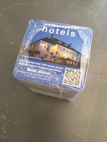 Wetherspoons beermats 125 - x,