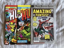 Amazing Fantasy 15, Hulk 180, 181 facsimile reprint Spiderman, Wolverine