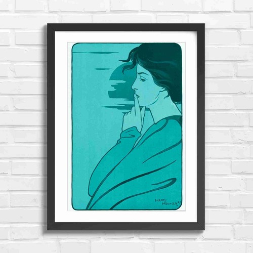 Art nouveau woman silhouette - art,