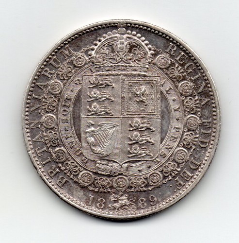 1889 halfcrown victoria - 1889,