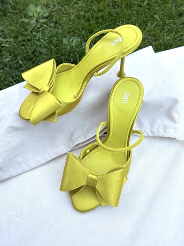 Zara satin high - zara, sandals