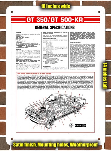 Metal sign 1968 shelby - -,