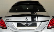 MERCEDES C CLASS W205 REAR BOOT AND REAR SCREEN SPOILER AMG GLOSS BLACK 2014-21