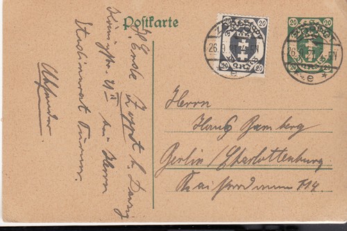 Gdansk postcard used - gdansk, from