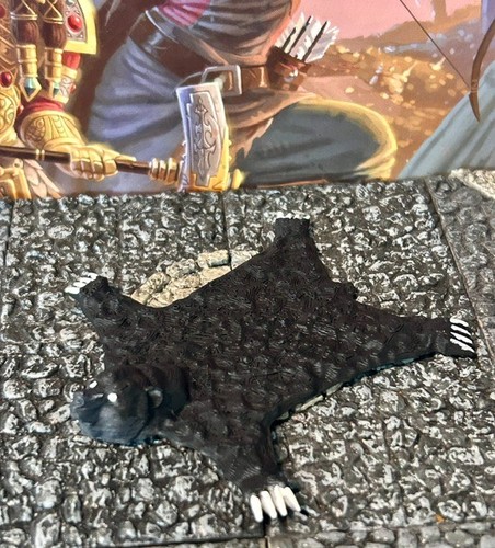 Huge black bear skin rug - huge,