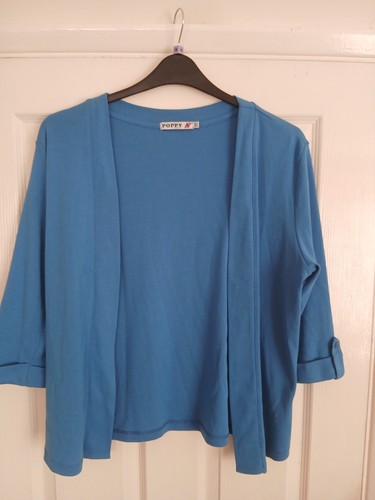 Poppy blue open front cardigan - poppy,
