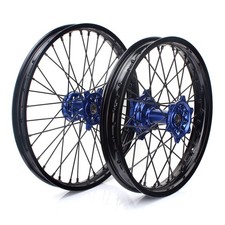 21"/19" CNC Spoked Wheels Blue