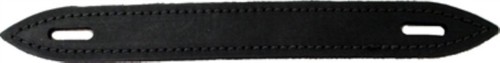 Black pointed leather - 9-7/8",