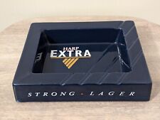 Vintage Harp Extra Strong Lager Ashtray Ceramic Breweriana Blue VGC