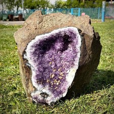 Large amethyst crystal geode - amethyst,