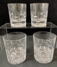 Set of 4 Crystal Cut Whisky
