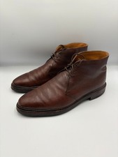 Crockett & Jones Brecon Brown Country Calf Grain Leather Boots Size 7 Width E 