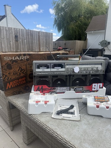 Sharp 777z boombox boxed - boombox,