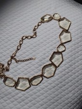 ZARA adjustable transparent gold chain belt size 26"28"30"32"34"36