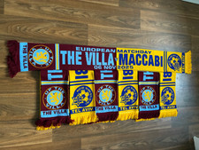 ASTON VILLA V MACCABI TEL AVIV  06/11/25 limited edition match scarf