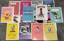 Joblot multipack 16 Adult Humour cards for a variety of occasions with envelopes